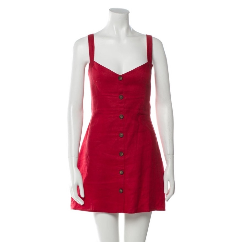 Reformation Red Mini Dress - Picture 3 of 3